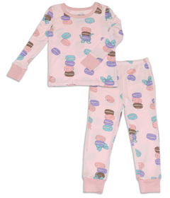 Silkberry Baby Bamboo Long Sleeve Pajama Set Macaron Party