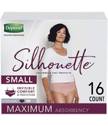 Depend Silhouette Incontinence Underwear for Women Max Absorbency Small 