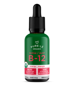 Pure-le Natural Organic Sublingual Active Vitamin B-12 1000mcg