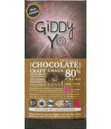 Giddy Yoyo Barre de chocolat noir biologique Chaga