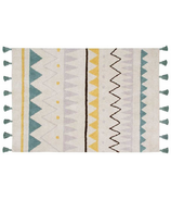 Lorena Canals Azteca Natural Vintage Blue Medium Washable Rug
