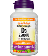 Webber Naturals Extra Strength Vitamin D3 2500IU 