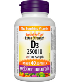 Webber Naturals Extra Strength Vitamin D3 2500IU 