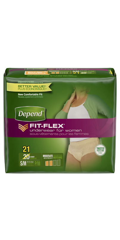 Buy Depend for Women Underwear with FIT-FLEX Protection SM/MED at