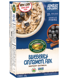 Nature's Path Organic Instant Oatmeal Blueberry Cinnamon Flax