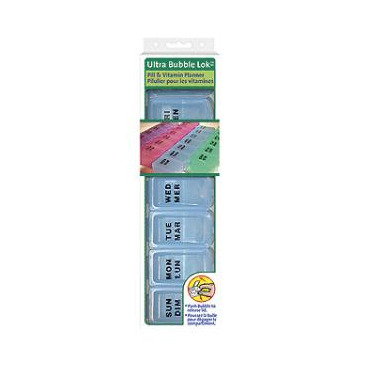 PharmaSystems Ultra Bubble Lok Pill & Vitamin Planner PharmaSystems Ultra Bubble Lok Pill & Vitamin Planner