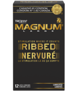 Trojan Magnum Ribbed Lubricated Condoms