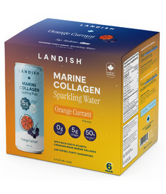 Landish Marine Collagen Sparkling Water Orange Currant