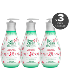 Live Clean Moisturizing Liquid Hand Soap Holly Berry Bundle