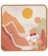 Earth Baby Outfitters Tencel Luxe Milestone Blanket Ocean and Mountains