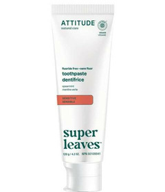 ATTITUDE Super Leaves Fluoride-Free Toothpaste Spearmint Sensitive