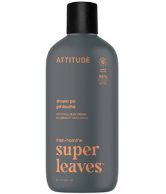 ATTITUDE Super Leaves Men Shower Gel Patchouli & Bourbon