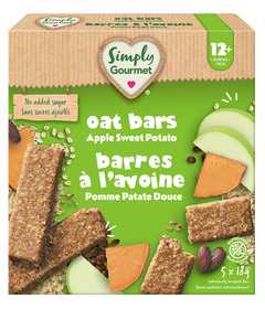 Simply Gourmet Apple Sweet Potato Oat Bars