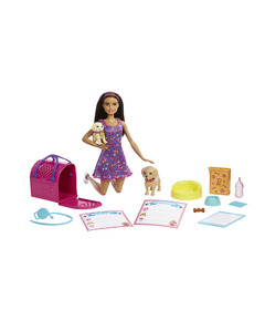 Barbie Family Pup Adoption Doll and Accessories