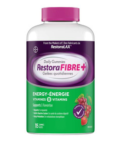 RestoraLAX RestoraFIBRE+ Energy Daily Prebiotic Fibre Supplement Gummies