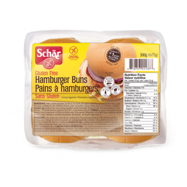 Buy Schar Gluten Free Hamburger Buns from Canada at Well.ca - Free Shipping