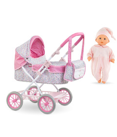 Corolle Calin Charming Pastel Doll & Carriage
