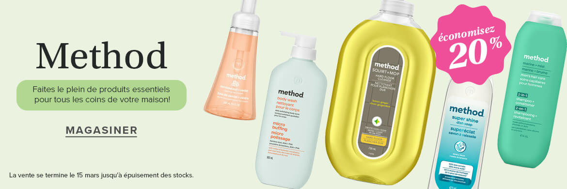 Économisez 20 % Method