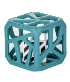 Malarkey Kids Chew Cube Teething Rattle Turquoise