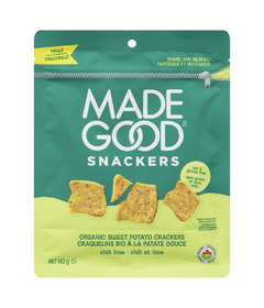 MadeGood Snackers Organic Sweet Potato Crackers Chili Lime