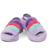 iScream Purple, Pink & Blue Furry Slippers