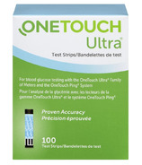 Bandelettes de test OneTouch Ultra Glucose Bleu