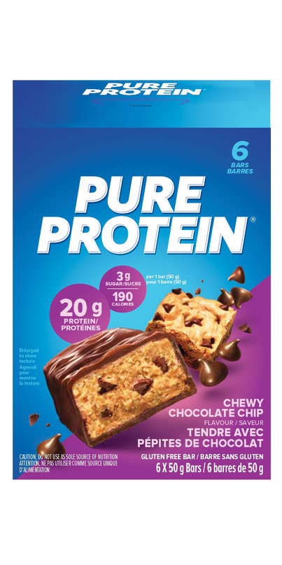 Buy Pure Protein Bars Chewy Chocolate Chip at Well.ca | Free Shipping ...