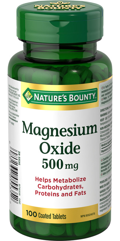 thumbnail image 2 of Best Naturals Magnesium Oxide 500 Mg – 2 Pack – 180 Tablets Each – USA Made 2 of 3