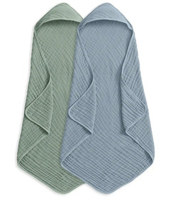 Comfy Cubs Hooded Towel Pack Pacific Blue and Fern