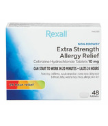 Rexall soulagement des allergies cétirizine 24 heures extra fort 10 mg