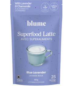 image of Blume Superfood Blue Lavender Latte Mix with sku:203118