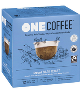 OneCoffee Organic Single Serve Coffee Dark Roast Decaf