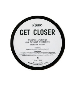 K'Pure Naturals Get Closer Deodorant Patchouli & Orange