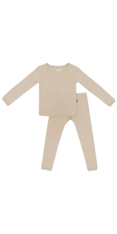 Kyte Baby Long Sleeve Toddler Pajamas - Coffee