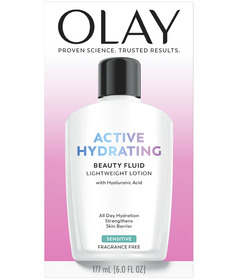 Olay Active Hydrating Beauty Fluid Lightweight Lotion Sensitive
