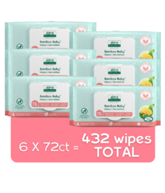 Aleva Naturals Bamboo Baby Sensitive Wipes Economy Pack