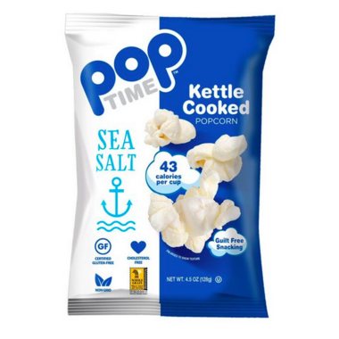 Buy Pop Time Sea Salt Kettle Cooked Popcorn at Well.ca | Free Shipping ...