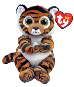 Ty Beanie Babies Clawdia Black Striped Brown Tiger