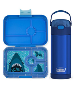 Yumbox & Thermos Blue Bundle