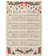 Danica Studio Block Print Dishtowel Deck The Halls