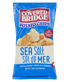 Covered Bridge Kettle Cooked Potato Chips Sea Salt 