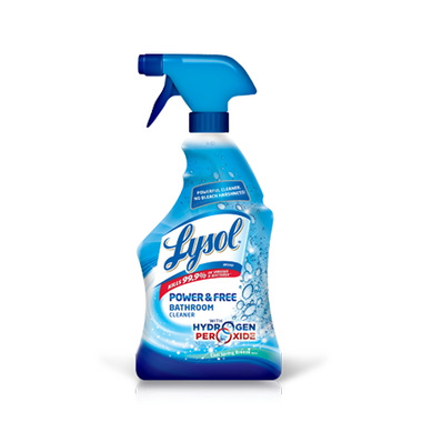 lysol power & free bathroom cleaner cool spring breeze