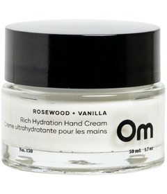 image of Om Organics Rich Hydration Hand Cream Rosewood + Vanilla with sku:337836