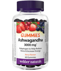 Webber Naturals Ashwagandha Gummies 3000mg Berries