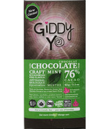 Barre de chocolat biologique Giddy Yoyo Menthe