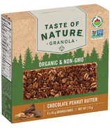 Taste of Nature Organic Granola Bars Chocolate Peanut Butter 