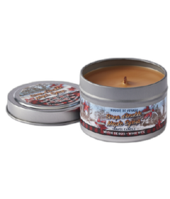 Seracon Maple Syrup Travel Tin Candle with Wooden Wick