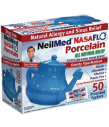 NeilMed NasaFlo Blue Porcelain Neti Pot