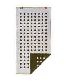 Typical Polka Dot Bath Towel Moss Green/Ceramic Clay