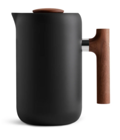 Fellow Clara French Press Matte Black with Walnut